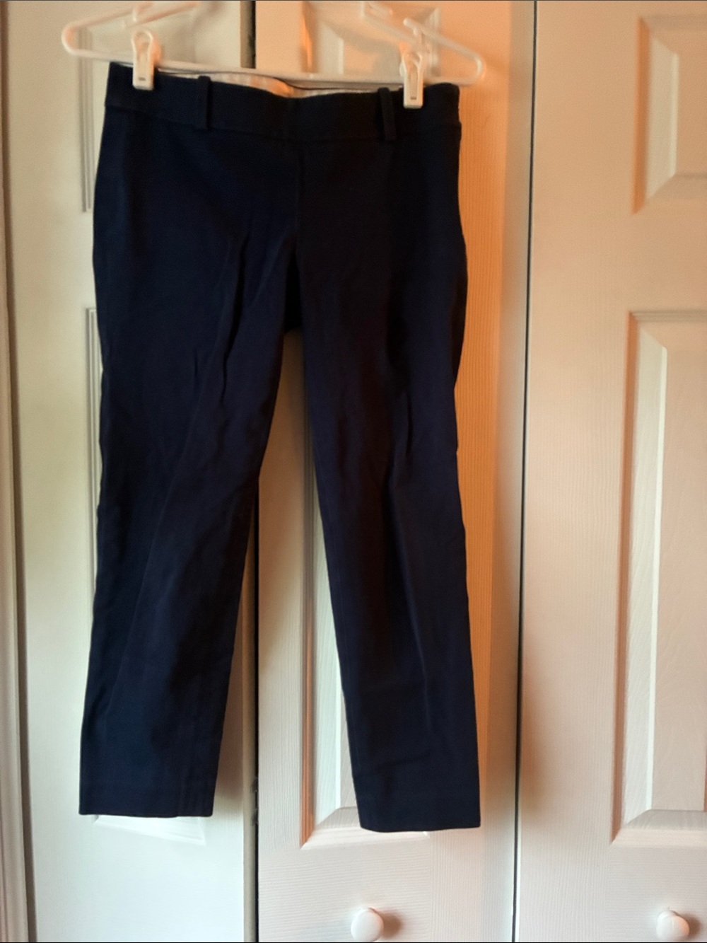J. Crew Navy Straight-Leg Capris